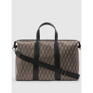 REISS FRANCO Monogram Print Coated Canvas Holdall